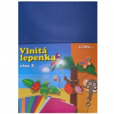 Levně Vlnitá lepenka B4 modrá - rovná vlna