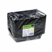 Menu mísa (PP) Foodyboxx extra-pevná 2dílná černá 227 x 178 x 49 mm, 50 ks (1)