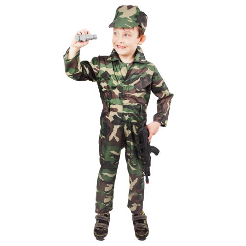 Dětský kostým voják Woodland, vel. M