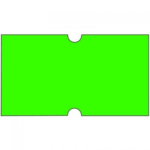 Cenové etikety na kotoučku 22x12 mm COLA-PLY - signální zelené, 42ks