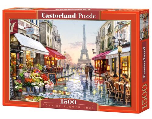 Puzzle Castorland 1500 dílků - Eiffelovka - Flower shop