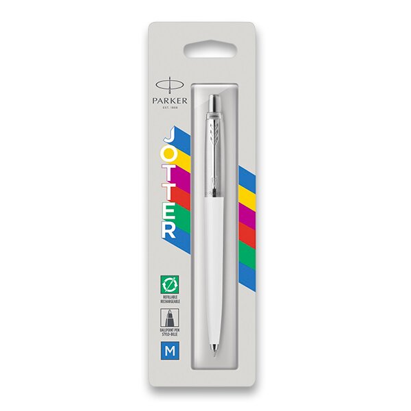 Levně Parker Jotter Originals White - kuličkové pero, blistr