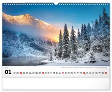 Nástěnný kalendář 2027 Notique Magické Tatry, 48 x 33 cm (1)