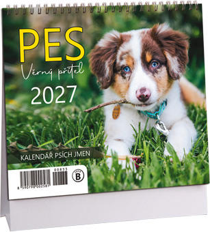 Levně Stolní kalendář mini 2027 Aria Pes - věrný přítel