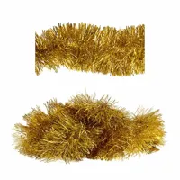 Vánoční řetěz 10cm/3m zlatý