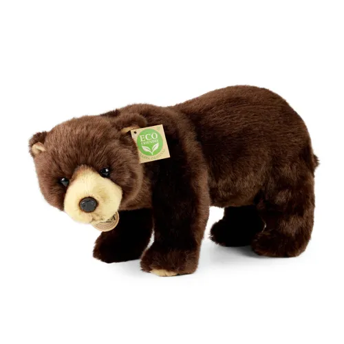 Plyšový medvěd  hnědý stojící 40 cm ECO-FRIENDLY