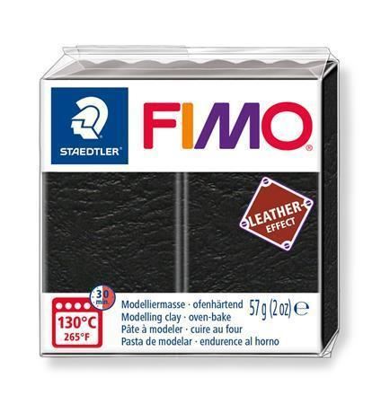 FIMO® leather-effect 8010 modelovací hmota 57g - černá (909)