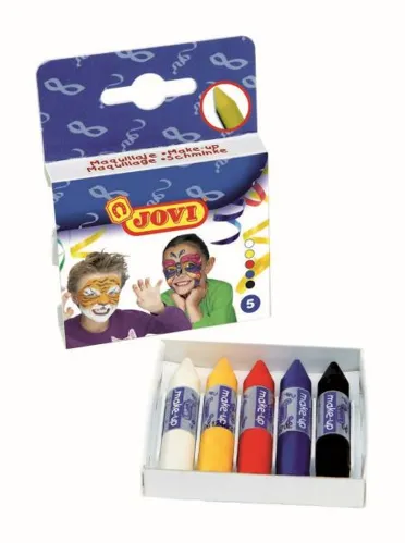Obličejové barvy JOVI 5x5,6g, 5 barev v tyčince
