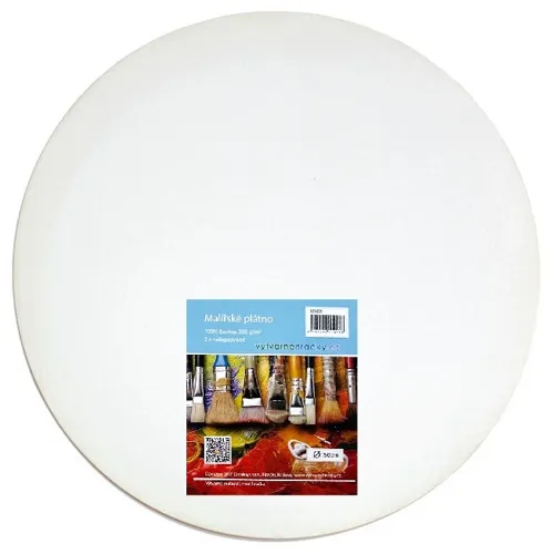 Plátno kulaté 50cm, 380 g/m2, 100% bavlna, 3x šepsováno