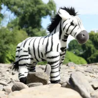 Plyšová zebra stojící 30 cm ECO-FRIENDLY (4)