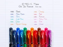 Gelový roller Pilot G-Tec-C Maica, extra tenký hrot 0,4mm - světle modrá (2)