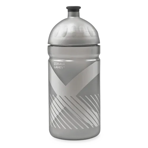 Zdravá lahev 500 ml s náhradní zátkou – SPORT XO stříbrná