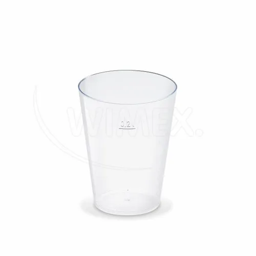 Kelímek krystal PS Ø75mm 0,2L, 50 ks