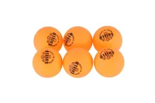 Míčky na stolní tenis SHIELD 4 cm bezešvé, 6 ks - žluté (3)