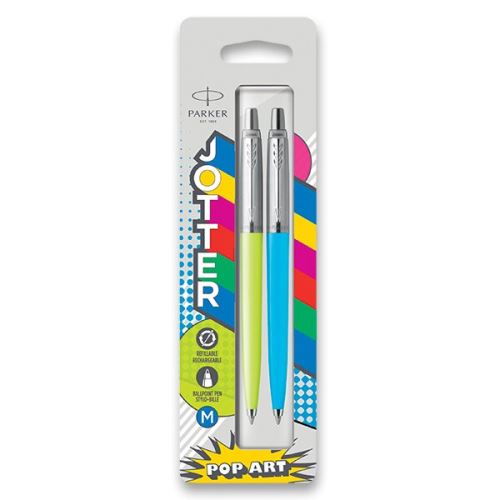 Parker Jotter Originals PopArt Duo - kuličková tužka, 2ks (lime, sky blue)