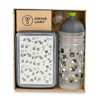 Set Zdravá lahev 700 ml a Zdravá sváča – Pixel head (1)