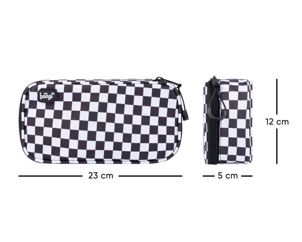 Rozměry penálu Baagl Skate Ska – 23 × 12 × 5 cm
