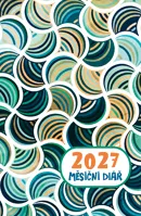 Měsíční diář malý 2027 Aria lamino Vlny