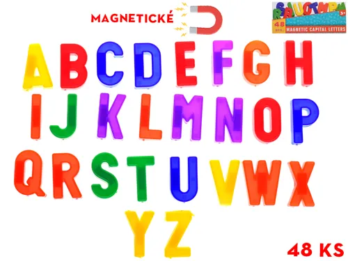 Magnety písmena, 48 ks