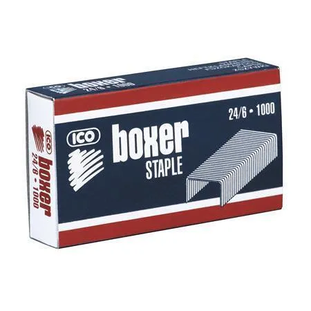 Drátky do sešívačky BOXER, 24/6, galvanizované