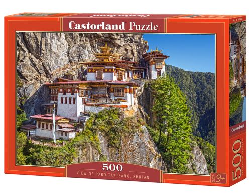 Puzzle Castorland 500 dílků - Výhled na Tygří Hnízdo, Bhútán