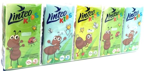 Papírové kapesníky Linteo Kids 10ks, 3-vrstvé