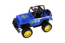 Policejní auto terénní 22 cm na setrvačník - mix barev (4)