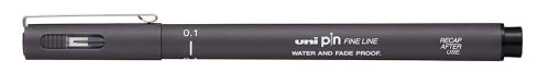 Kreslící liner UNI PIN01-200, 0,1 mm, tmavě šedý