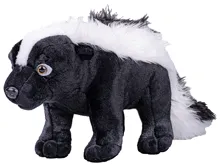 Plyšový skunk pruhovaný stojící 50 cm