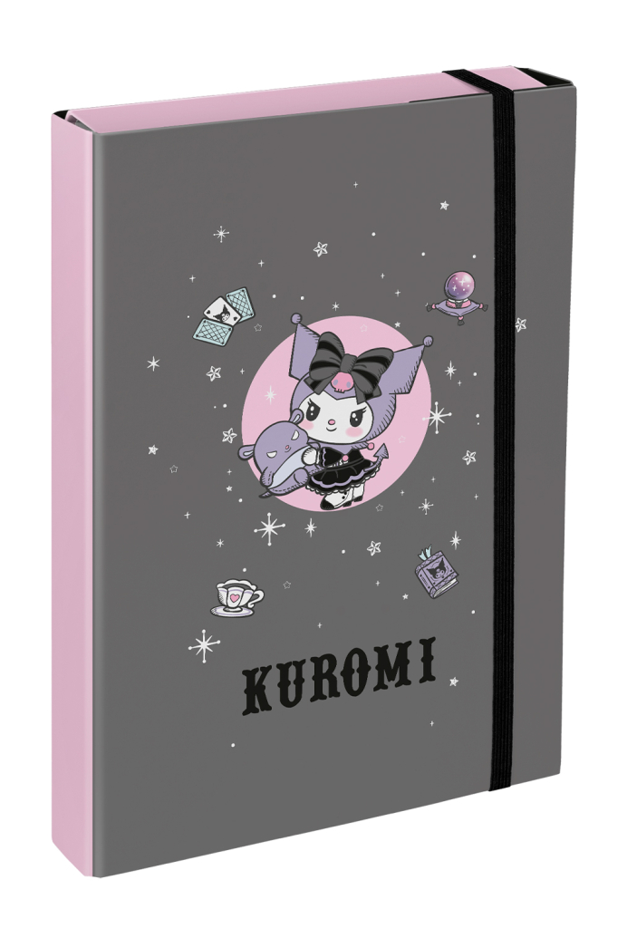 Levně Desky na sešity Baagl A4 Jumbo Kuromi Grey