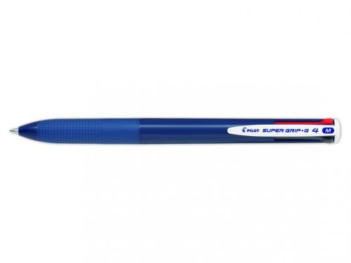 Čtyřbarevné kuličkové pero PILOT Super Grip G, navy modré tělo