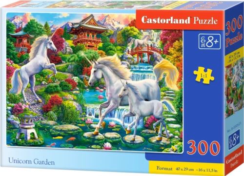 Castorland puzzle 300 dílků - Zahrada jednorožců