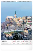 Nástěnný kalendář 2027 Notique Hrady a zámky, 33 × 46 cm (1)
