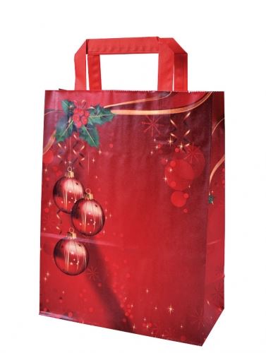 Vánoční dárková taška L, 22x29cm - Vánoční ozdoby