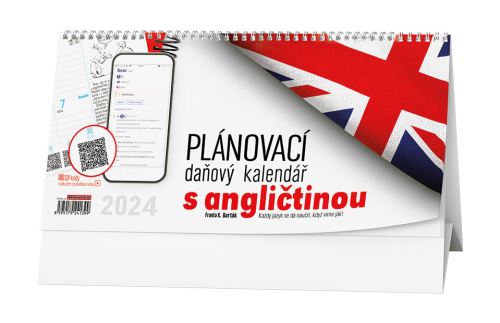 Stolní kalendář 2024 Baloušek - Plánovací daňový s angličtinou