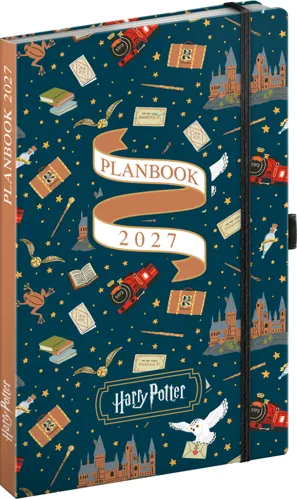 Planbook diář-notes 2027 Notique Harry Potter Bradavický expres, 13 x 21 cm