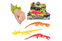 Antistresový mačkací náramek dinosaurus 22 cm - mix barev