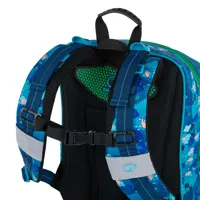Školní batoh Bagmaster Alfa 21 B Minecraft modrý + gumovací pero Pilot Frixion (8)