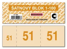 Šatnové bloky  1-100 čísel (4)