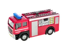 Auto 2-Play Traffic hasiči CZ kovové 12 cm na zpětné natažení česky mluvící se světlem na baterie (1)