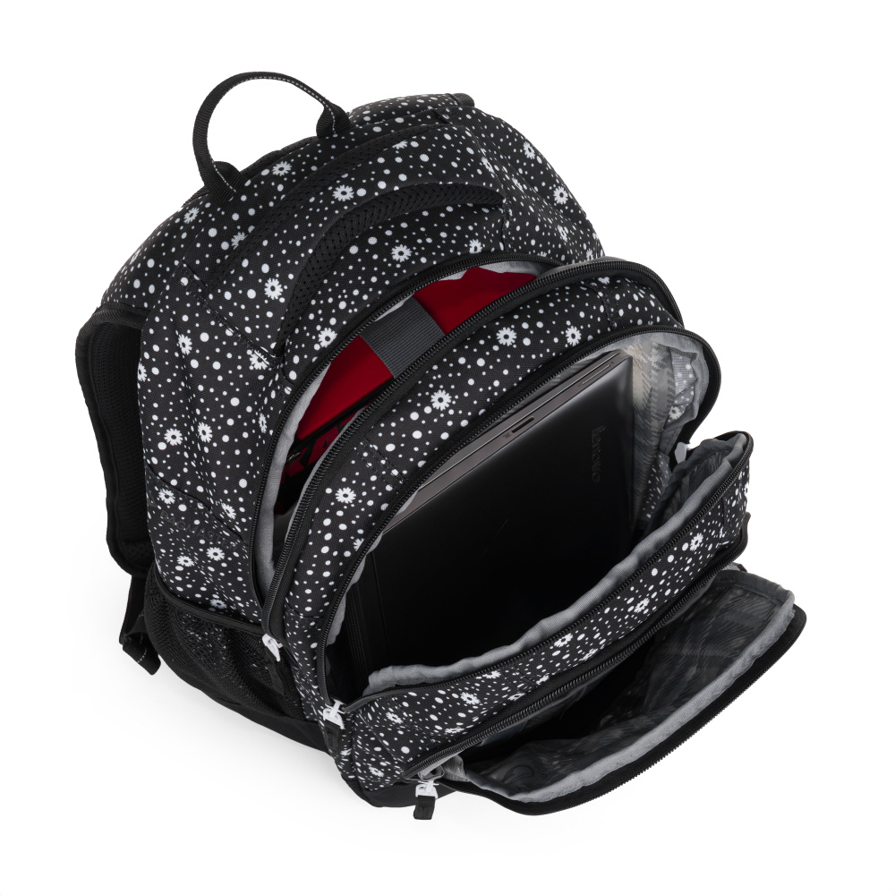 Vnitřní uspořádání batohu Bagmaster Supernova 24 A – hlavní komora s kapsou na notebook