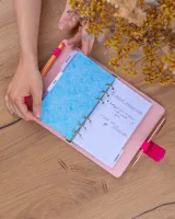 Týdenní diář 2027 Notique Refill kroužkový 12,5 x 19 cm fuchsiový (10)