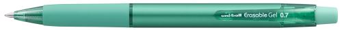 Gumovací pero stiskací UNI URN-181-07, zelené