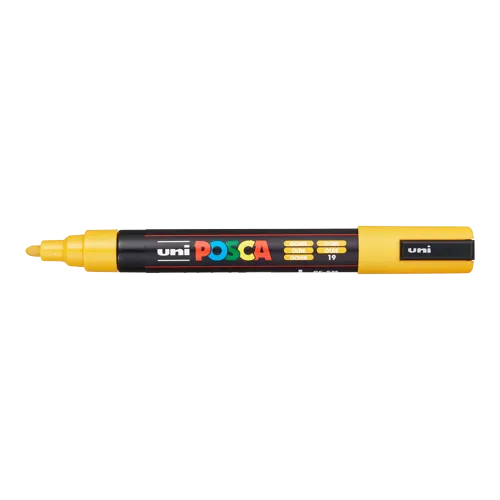Dekorační popisovač Posca PC-5M, 1,8 - 2,5 mm, okrová (19)