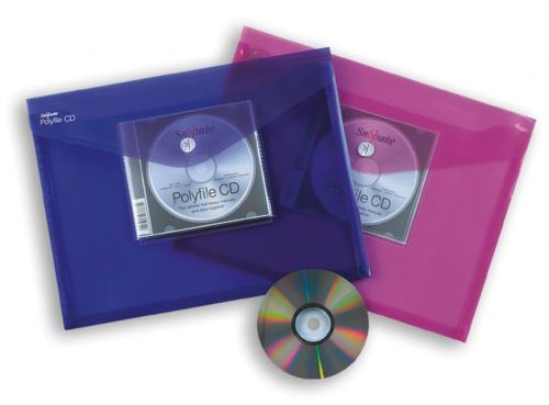 Spisové desky Snopake s kapsou na CD A4 - mix barev