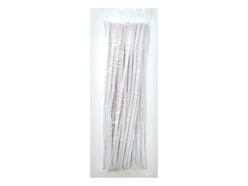 Chlupaté modelovací dráty 30cm, 100ks - bílé
