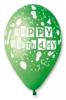 Balónky nafukovací průměr 30cm - potisk HAPPY BIRTHDAY, 10ks (5)