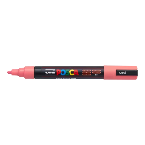 Dekorační popisovač Posca PC-5M, korálově růžová (66), 1,8-2,5 mm