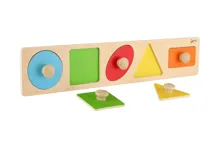 Dřevěná vkládačka geometrické tvary, 5 ks (3)