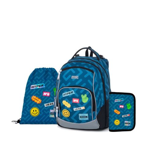 Školní batohový set KARTON P+P OXY GO 3-dílný - Stickers